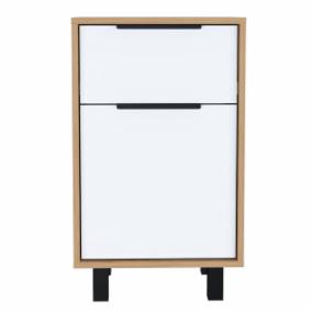 BURÓ KAIA MDF MIEL Y BLANCO ESTILO MODERNO COMPACTO FUNCIONAL