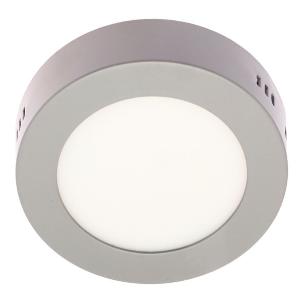 LÁMPARA DE TECHO EMPOTRABLE LED CCT DE TECHO CIRCULAR 5" 6 W NÍQUEL