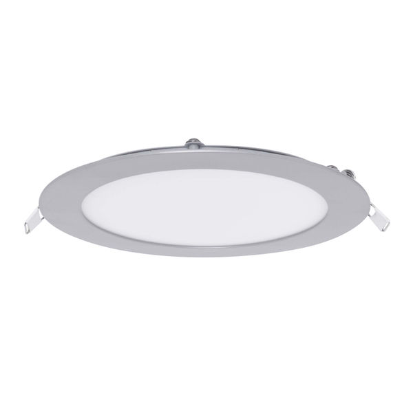 LÁMPARA DE TECHO EMPOTRABLE LED CCT DE TECHO CIRCULAR 6" 12 W NÍQUEL
