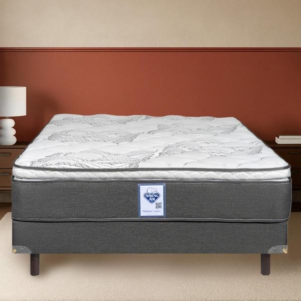 COLCHÓN INDIVIDUAL TUCSON DE RESORTE Y ESPUMA INTERMEDIO EURO PILLOW TOP DE 35 CM