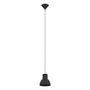 LÁMPARA COLGANTE CLÁSICO CAPOLIVERIE ACERO NEGRO MATE 1 LUZ INCANDESCENTE 2 PIEZAS