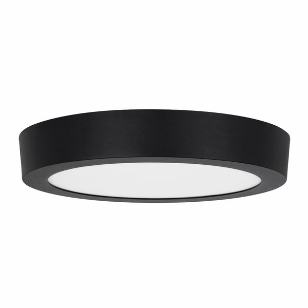 LÁMPARA DE TECHO LED CCT DE SOBREPONER REDONDA 8" 18 W NEGRA