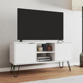 MUEBLE PARA TV PARA 42 PULGADAS MADERA MDF BLANCO 114 X 73 X 73 CM