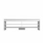 MUEBLE PARA TV PARA 55 PULGADAS DE MADERA BLANCO 153 X 35 X 49 CM