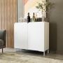 CLÓSET MADERA MDF ABATIBLE 90 X 90 X 35 CM BLANCO 2 PUERTAS