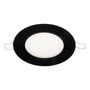 LÁMPARA DE TECHO EMPOTRABLE LED REDONDA 4" 6 W NEGRA LUZ CÁLIDA
