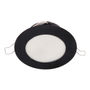 LÁMPARA DE TECHO EMPOTRABLE LED REDONDA 4" 6 W NEGRA MATE LUZ CÁLIDA