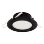LÁMPARA DE TECHO EMPOTRABLE LED REDONDA 4" 6 W NEGRA MATE LUZ FRÍA