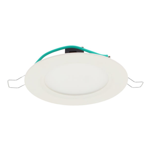 LÁMPARA DE TECHO EMPOTRABLE LED REDONDA 4" 6 W BLANCA MATE