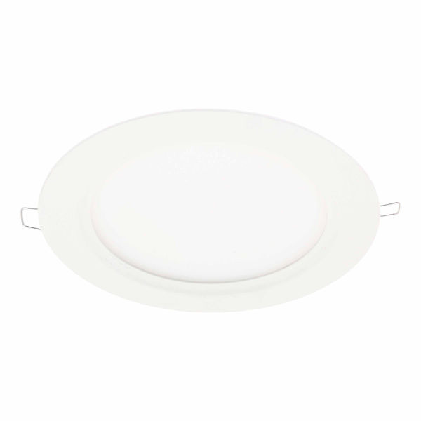 LÁMPARA DE TECHO EMPOTRABLE LED REDONDA 8" 13 W BLANCA