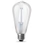 FOCO LED E26 ST19 LUZ FRÍA ATENUABLE 8.8 W / 60 W 2 PIEZAS
