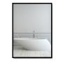 ESPEJO RECTANGULAR CON MARCO DE METAL 40 X 60CM NEGRO
