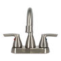 LLAVE PARA LAVABO DUOMANDO NÍQUEL SATINADO CENTERSET ROCÍO SUAVE Y FLUJO MODERADO