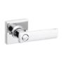 MANIJA PARA PUERTA REVERSIBLE CROMO PULIDO DE LATÓN Y ACERO PARA BAÑO INTERIOR