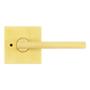 MANIJA PARA PUERTA REVERSIBLE DORADO LATÓN Y ACERO PARA BAÑO INTERIOR