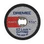 DISCO DE CORTE EZ LOCK PARA HERRAMIENTA ROTATIVA 1 1/2" 5 PIEZAS
