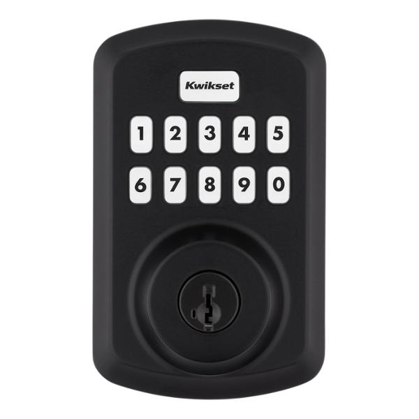 CERRADURA ELECTRÓNICA 250 DIGITAL REVERSIBLE NEGRO MATE CON CÓDIGO Y LLAVE