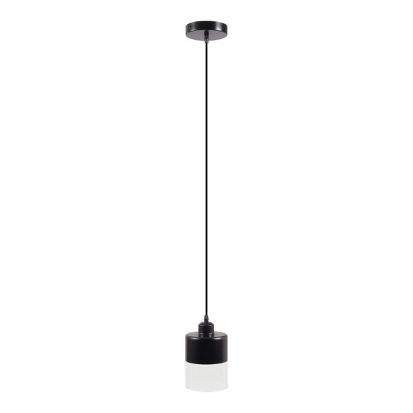 LÁMPARA COLGANTE CLÁSICO PE6505HM VIDRIO TRANSPARENTE 1 LUZ INCANDESCENTE