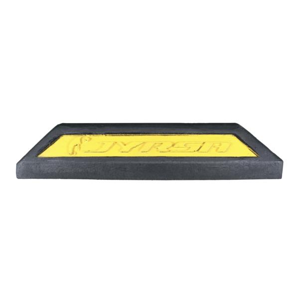 TOPE DE ESTACIONAMIENTO DYRSA NEGRO CON AMARILLO
