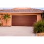 PUERTA GARAGE MODERNA A RAYAS NOGAL 3.66 X 2.13 M