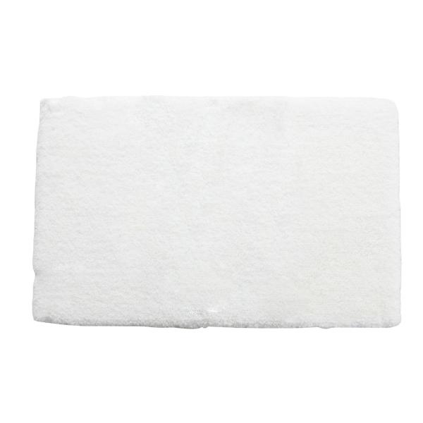 TAPETE PARA BAÑO POLIÉSTER 50 X 80 CM BLANCO ANTIDESLIZANTE