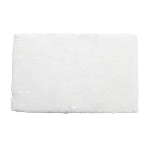TAPETE PARA BAÑO POLIÉSTER 50 X 80 CM BLANCO ANTIDESLIZANTE