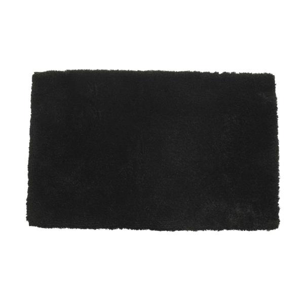 TAPETE PARA BAÑO POLIÉSTER 50 X 80 CM NEGRO ANTIDESLIZANTE
