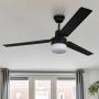 VENTILADOR DE TECHO PASADENA 54" INDUSTRIAL PARA INTERIOR NEGRO