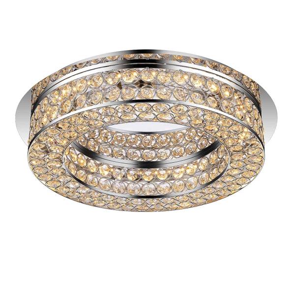 PLAFÓN ILUMINADO LED SOBREPONER CIRCULAR 17 W TRANSPARENTE ATENUABLE PARA INTERIOR
