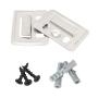 KIT DE INSTALACIÓN PARA LAMBRÍN INTERIOR ACERO Y PLASTICO 11 CM MURO NEGRO GRIS