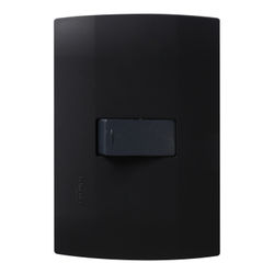 INTERRUPTOR ESCALERA CON PLACA NEGRO SCHNEIDER ELECTRIC