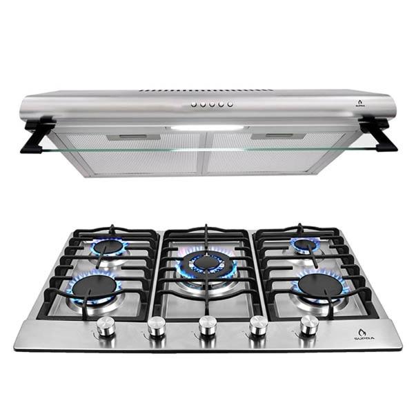 COMBO LIBERTA PARRILLA Y CAMPANA 76 CM ACERO INOX