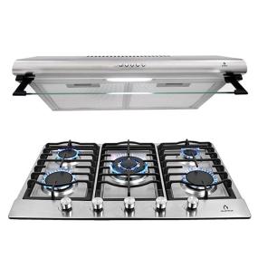 COMBO LIBERTA PARRILLA Y CAMPANA 76 CM ACERO INOX