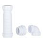 SIFÓN + CODO + ADAPTADOR DN 4 CM BLANCO