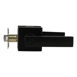 MANIJA PARA PUERTA REVERSIBLE METAL NEGRO MATE PARA ENTRADA RESIDENCIAL CON LLAVE