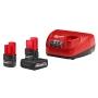 M12 KIT DE ARRANQUE BATERIAS HIGH OUTPUT 5.0AH Y 2.5AH