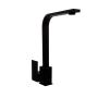 LLAVE PARA FREGADERO MONOMANDO NEGRO MATE MANERAL TIPO MANERAL TIPO PALANCA 3" DISEÑO MODERNO