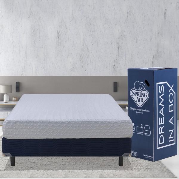 COLCHÓN KING SIZE BASIC MEMORY FOAM ESPUMA MEDIA EN CAJA 20 CM