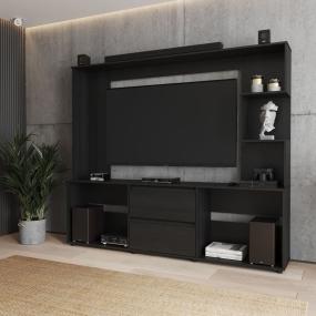 MUEBLE PARA TV PARA PANTALLAS AGLOMERADO WENGUE 200 X 173.3 X 35.1 CM