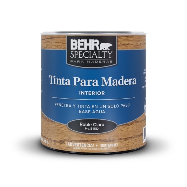 TINTA PARA MADERA BASE AGUA INTERIOR GRAN PENETRACION 946 ML