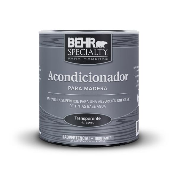 ACONDICIONADOR BASE AGUA PARA MADERA INTERIOR ABSORCIÓN UNIFORME 946 ML