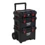 COMBO 3 CAJAS PARA HERRAMIENTAS BUILD-OUT CON RUEDAS Y MANIJA REMOVIBLE