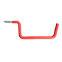 GANCHO CON TORNILLO DE 16 X 5.5 CM ROJO