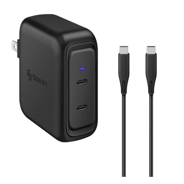 CARGADOR GAN USB C DOBLE POWER DELIVERY 100 W