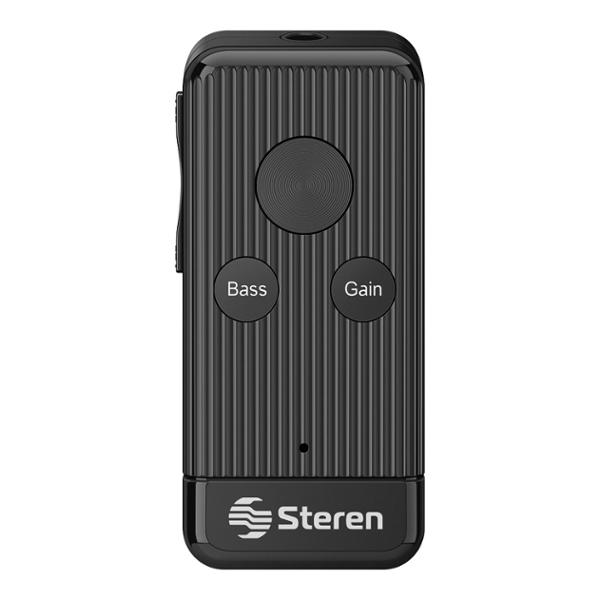 RECEPTOR DE AUDIO BLUETOOTH Y MANOS LIBRES CON BATERÍA RECARGABLE Y REPRODUCTOR MP3