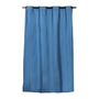 CORTINA DECORATIVA POLIÉSTER AZUL 210 X 135 CM