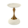 MESA LATERAL AUXILIAR YULIANNA METAL 39X39X54 CM BLANCO