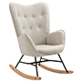 SILLÓN MECEDOR 1 PERSONA EPPING TELA BEIGE