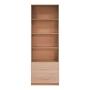 MUEBLE ORGANIZADOR NOGAL 1.80 M X 60 X 30 CM CON 2 CAJONES