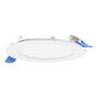 LÁMPARA DE TECHO EMPOTRABLE DIMEABLE CCT TECHO CIRCULAR 5" 6 W BLANCO MATE 4 PIEZAS